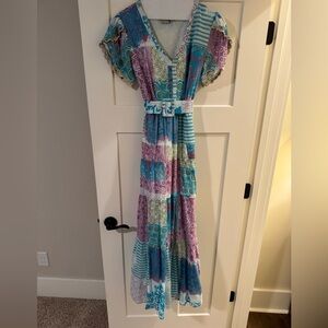 Tuckernuck: Renata Gasparian Colorful Patchwork Maxi Dress